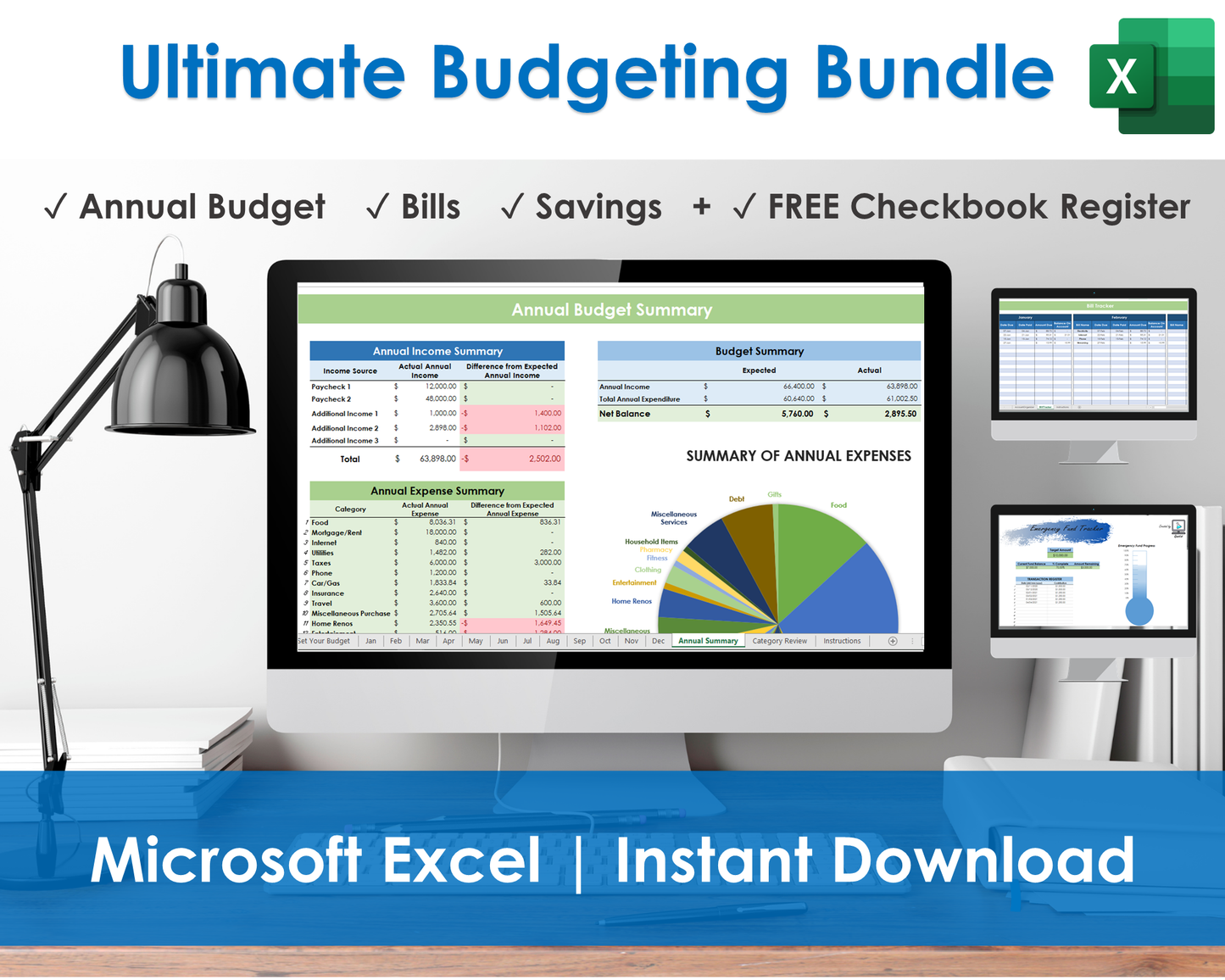 Ultimate Budgeting Bundle - Excel Spreadsheets