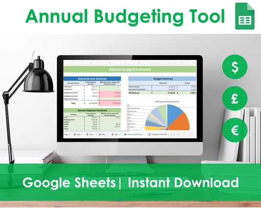 Annual Budgeting Planner - Google Sheets