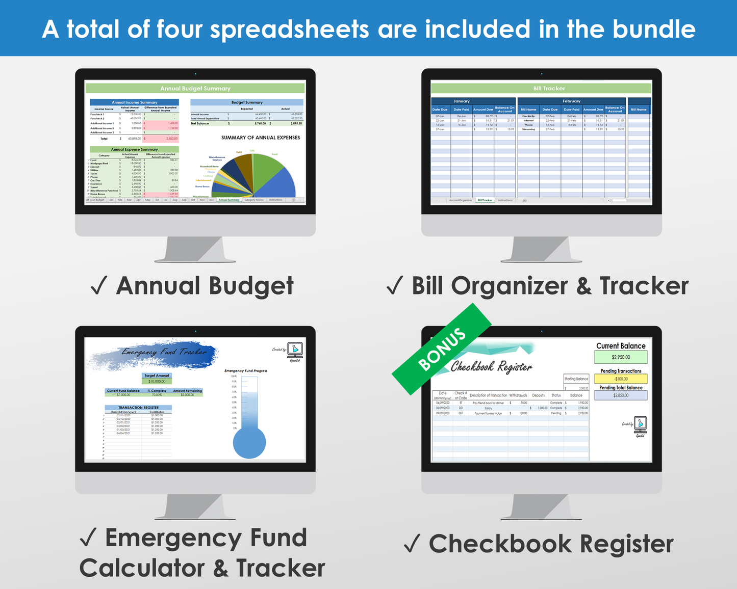 Ultimate Budgeting Bundle - Excel Spreadsheets