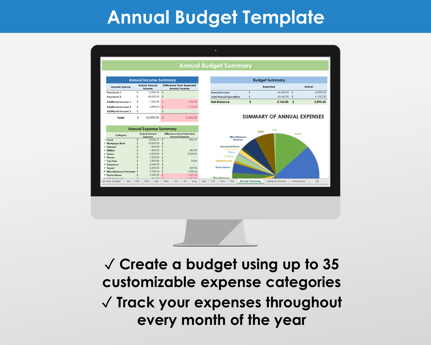 Ultimate Budgeting Bundle - Excel Spreadsheets