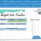 Weight Loss Tracker - Excel Spreadsheet