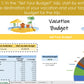 Vacation Budgeting Tool - Excel Spreadsheet