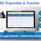 Google sheets bill tracking spreadsheet