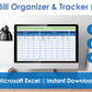 Excel bill tracking spreadsheet