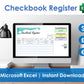 Excel checkbook register spreadsheet