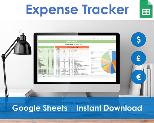 Google Sheets expense tracking spreadsheet